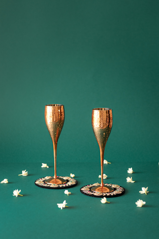Set of 2 'Naaz' Champagne Goblets