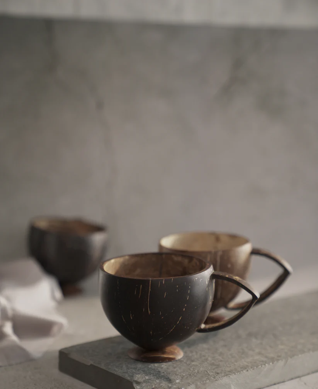 Farmse Coconut shell Tea cup - Set of 2 Cups